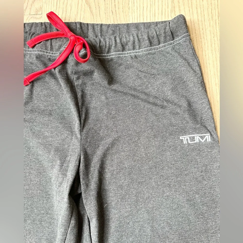 TUMI Cotton Lounge Drawstring Jogger Sweat Pants Gray